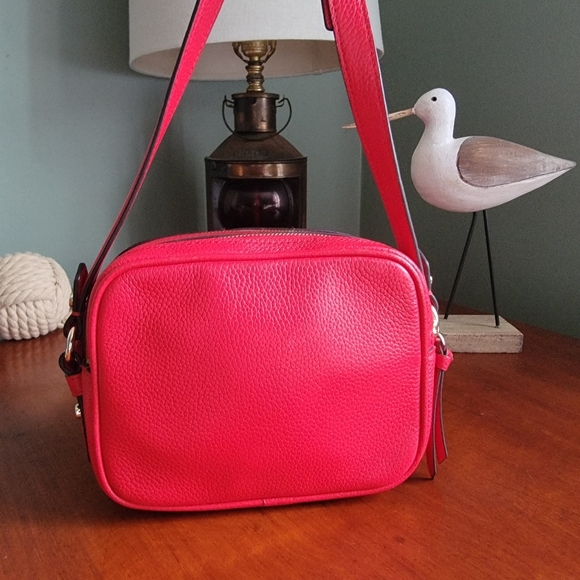 Kate Spade Mulberry Street Pyper Crossbody Bag Red Pebbled Leather WKRU3925 - Picture 5 of 16